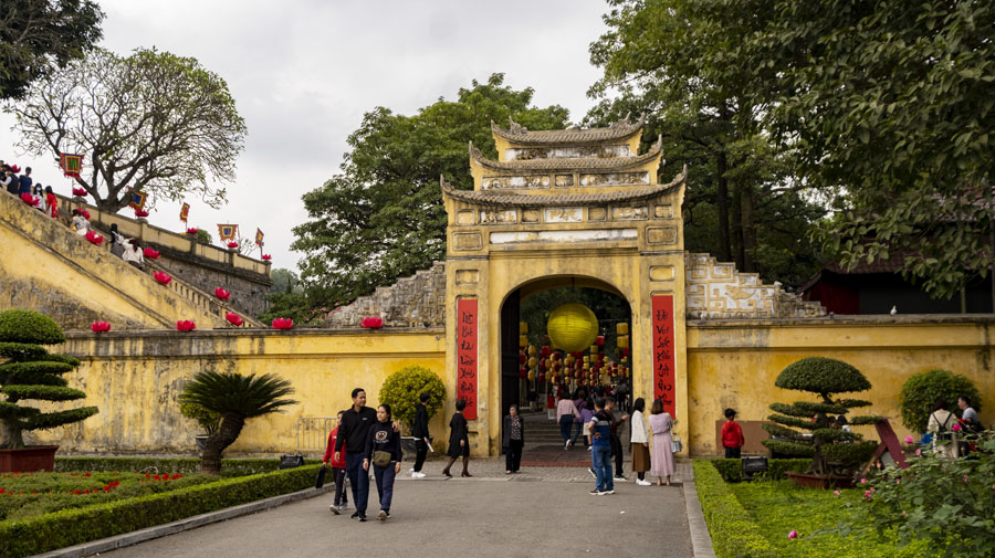 Une des portes pour rentrer dans la citadelle impériale Thang Long